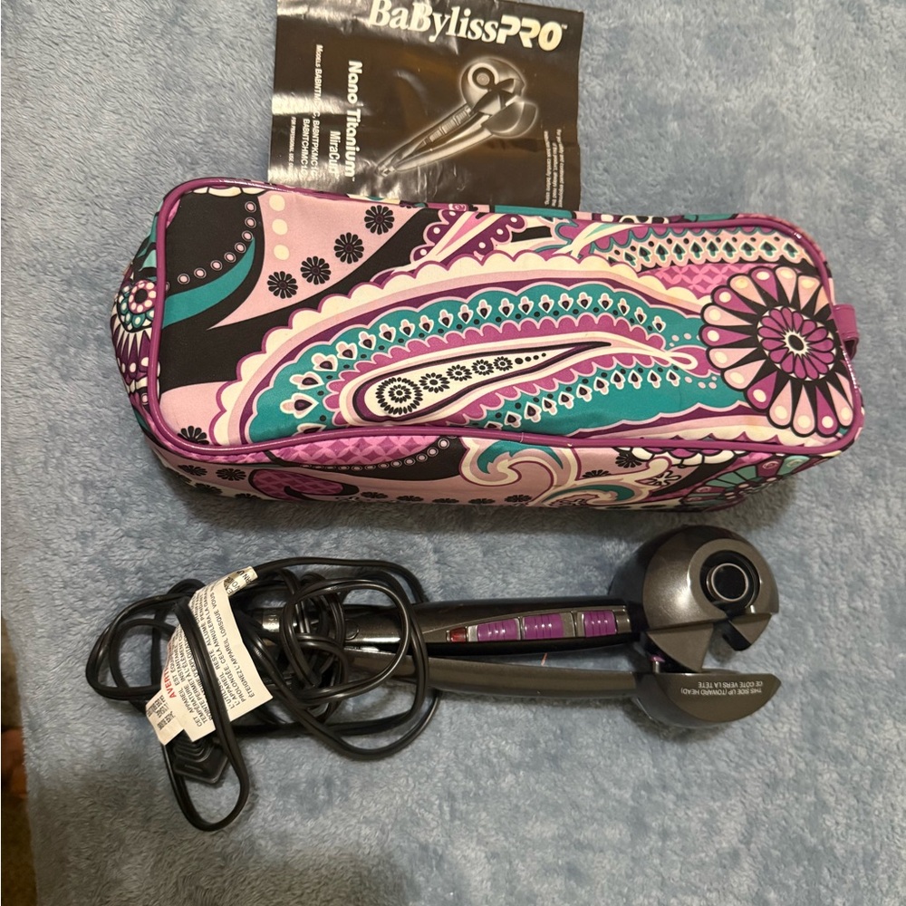 BaByliss PRO Purple and Black Hair Curler